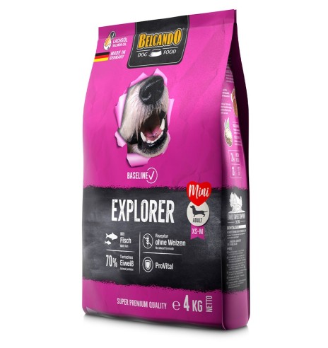 BELCANDO BASELINE EXPLORER сухой корм для собак, с рыбой, мелкие гранулы