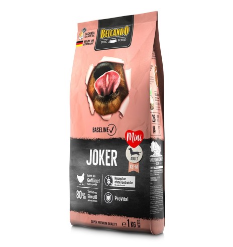 BELCANDO BASELINE JOKER беззерновой сухой корм для собак, с мясом птицы, мелкие гранулы