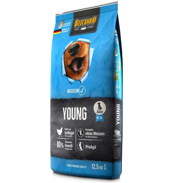 BELCANDO BASELINE YOUNG kuivtoit noorkoerale, kodulinnulihaga