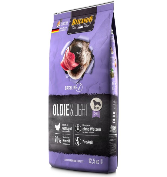 BELCANDO BASELINE OLDIE & LIGHT kuivtoit eakale või väheaktiivsele koerale, kodulinnulihaga BELCANDO BASELINE OLDIE & LIGHT kuivtoit eakale või väheaktiivsele koerale, kodulinnulihaga