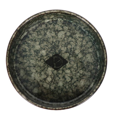 Миска для кошек керамическая, Jasper, цвет зеленый мрамор (D&D)