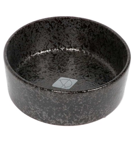 Миска для собак керамическая, Jasper, черная в крапинку, разных размеров (D&D)