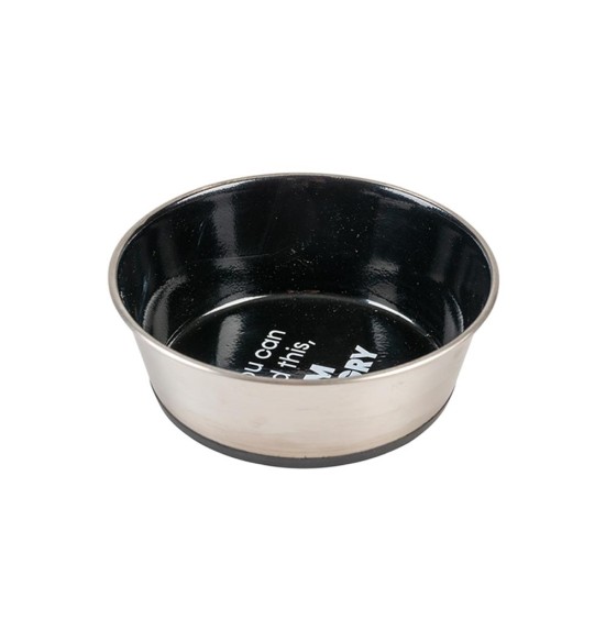 Миска из матовой нержавеющей стали Fix I'm Hungry Black (Duvoplus) Миска из матовой нержавеющей стали Fix I'm Hungry Black (Duvoplus)
