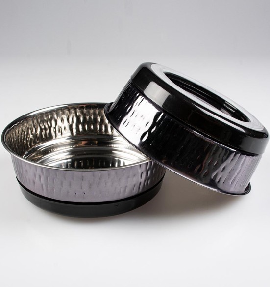 Kauss harjatud roostevabast terasest Glossy Fix Black (Duvoplus)