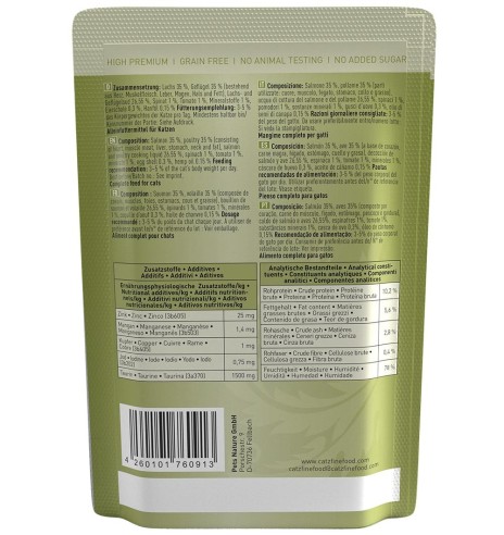 Classic N°5 LÕHE ja KODULINNULIHAGA (71%), teraviljavaba kassieine kotike (Catz Finefood)