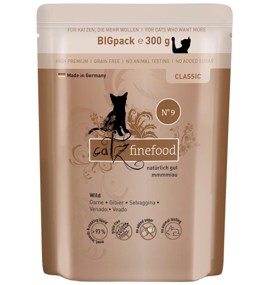 Classic N°9 ULUKILIHAGA (70%), teraviljavaba kassieine kotike (Catz Finefood)