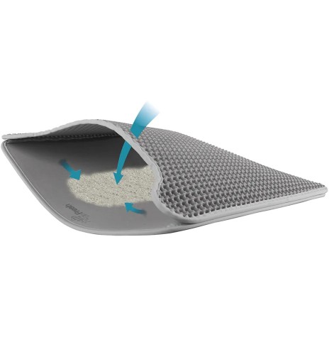 Коврик для кошачьего туалета, двухслойный, с...