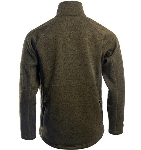 Толстовка мужская флисовая вязаная, оливкового...