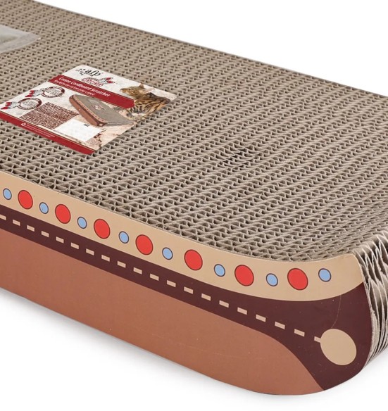 Kassi kraapimisalus kartongist Canoe (AFP - Dreams Catcher)