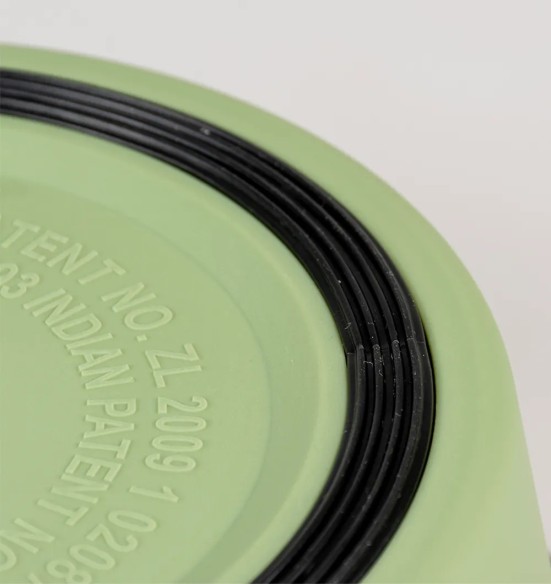 Миска из матовой нержавеющей стали Matte Fix Green (Duvoplus)