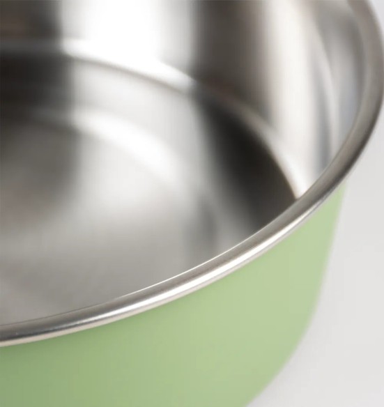 Миска из матовой нержавеющей стали Matte Fix Green (Duvoplus)