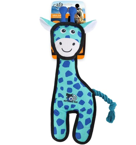 Vastupidav koera mänguasi topelt õmblustega vastupidav Ballistic Giraffe AFP