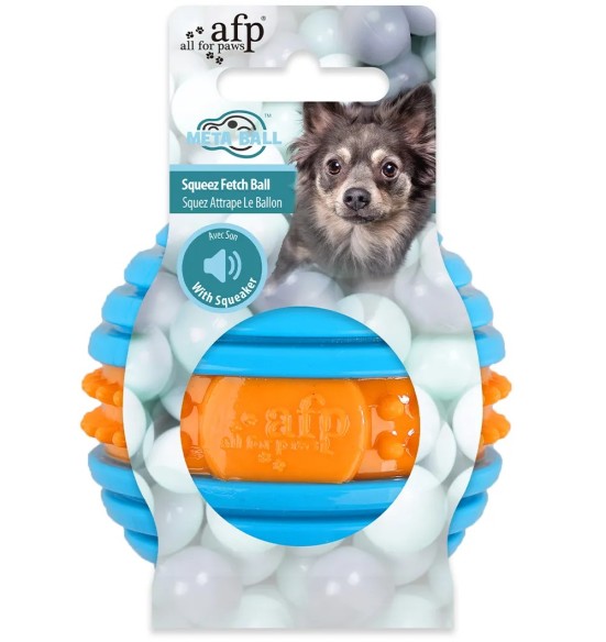 Koera pall mänguasi suuhoolduseks Meta Squeez Fetch Ball AFP