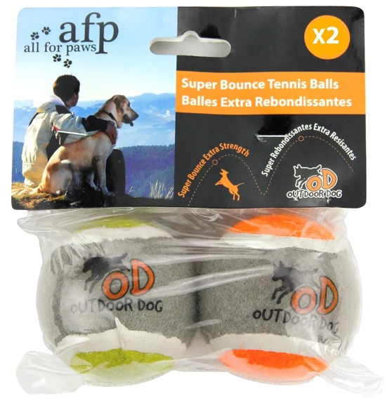 Теннисные мячи Super Bounce Tennis Ball 2 шт в упаковке (AFP - Outdoor Dog)