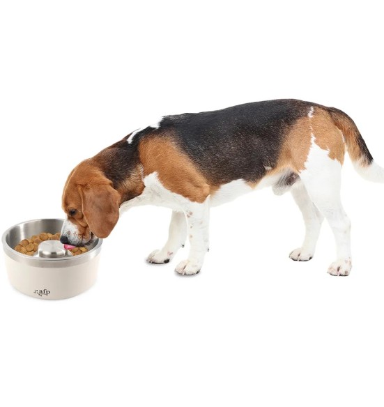 Миска для медленного кормления Slow Feeding Stainless Bowl (AFP - Lifestyle 4 Pets)
