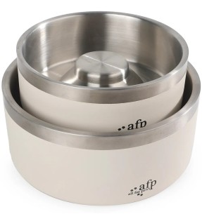 Миски из нержавеющей стали с изображением косточки и лапки, INOX, разных размеров – Metallkausid – Chadog – Valgekihv 2