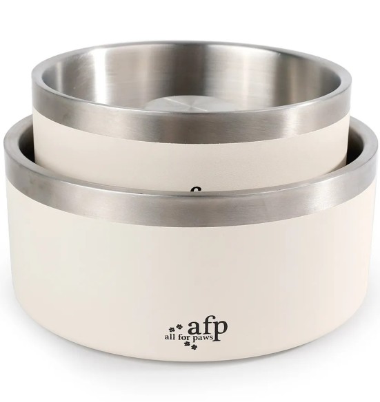 Миска для медленного кормления Slow Feeding Stainless Bowl (AFP - Lifestyle 4 Pets)
