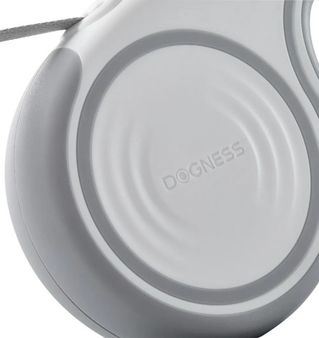 Поводок-рулетка для собак, черный/серый...