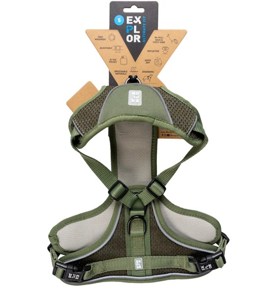 Tirimisvastased koera traksid, ergonoomilised, militaarroheline, EXPLOR Ultimate Fit Duvoplus