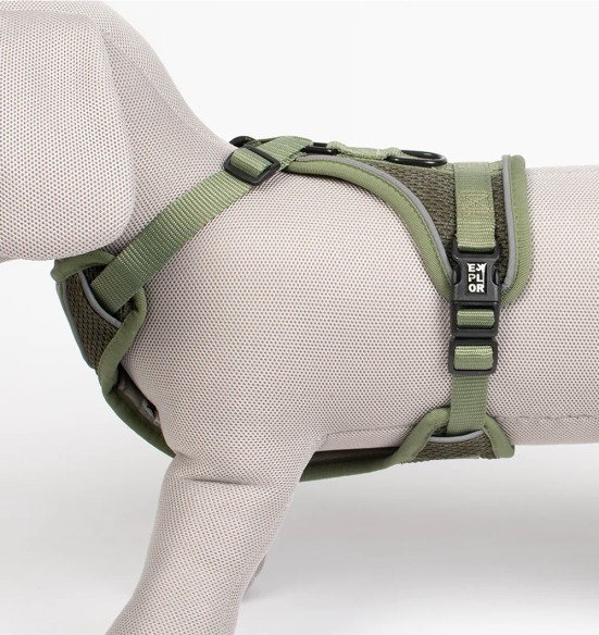 Tirimisvastased koera traksid, ergonoomilised, militaarroheline, EXPLOR Ultimate Fit Duvoplus