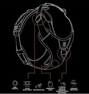 Нейлоновый поводок для собак Classic, 1.1–1.8 м, розовый (Red Dingo) – Прогулочные поводки из текстиля – Red Dingo – Valgekihv 2