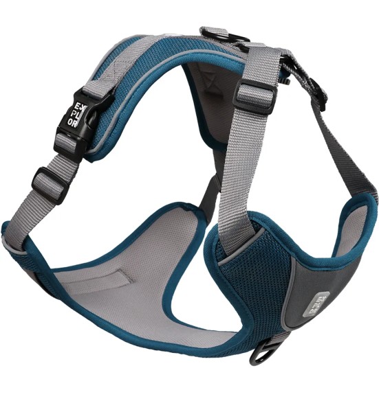 Tirimisvastased koera traksid, ergonoomilised, petroolisinine, EXPLOR Ultimate Fit Duvoplus