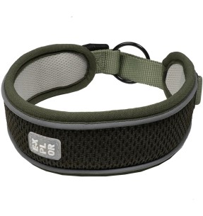 Ошейник для собак из водоотталкивающего материала, со светоотражающей нитью, красный/чёрный (Dogness Water-Proof) – Текстильные ошейники – Dogness – Valgekihv