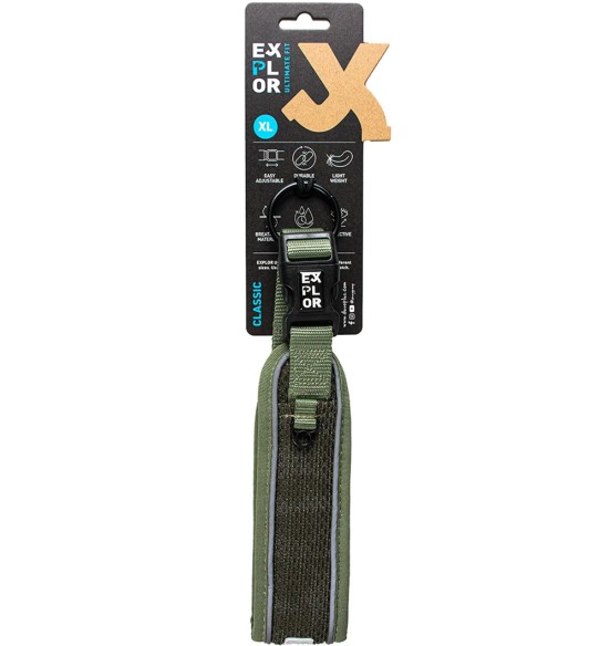 Koera kaelarihm, turvaline, militaarroheline, EXPLOR Ultimate Fit Control Duvoplus