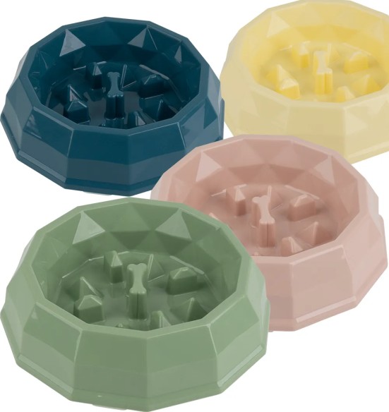 Koera kauss aeglaseks söömiseks, S, erinevad värvid (Pawise)