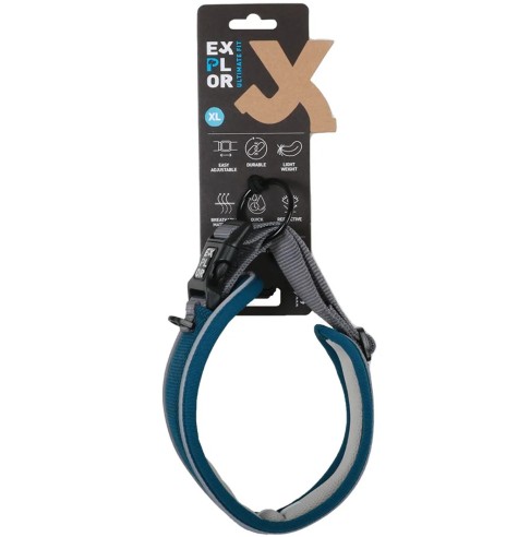 Koera kaelarihm, turvaline, petroolisinine,...