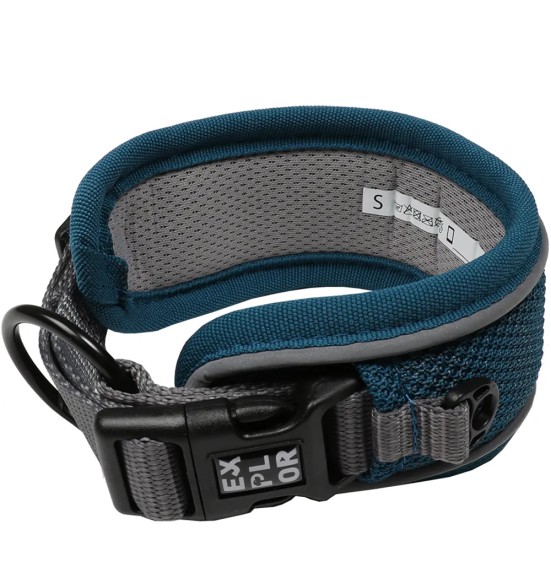 Koera kaelarihm, turvaline, petroolisinine, EXPLOR Ultimate Fit Control Duvoplus