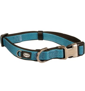 Ошейник для собак, нейлоновый со светоотражающими нитями, коричневый (Dogness Herringbone Webbing) – Текстильные ошейники – Dogness – Valgekihv