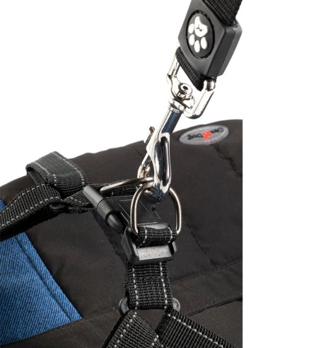 Koera talvejope traksidega, sinine-must DENIM...