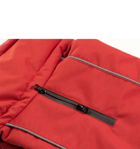 Koera jope veekindel, sooja voodriga, punane...