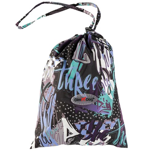 Дождевик для собаки GRAFFITI Gimdog с сетчатой...