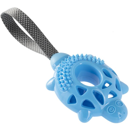 Koera mänguasi maiusepall, hambahoolduseks, kilpkonn aasaga (Gimdog)