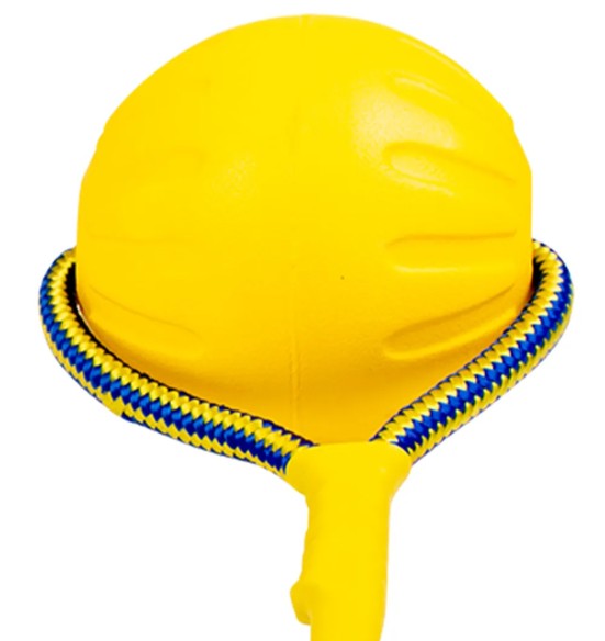 Koera pall nööriga, suuhooldus ja vastupidav treeningpall koos, Supa'Foam Ball (Duvoplus)