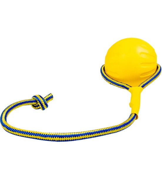Koera pall nööriga, suuhooldus ja vastupidav treeningpall koos, Supa'Foam Ball (Duvoplus)