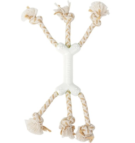 Верёвочная игрушка для собак - кость с веревками Tug Toy (Pawise)