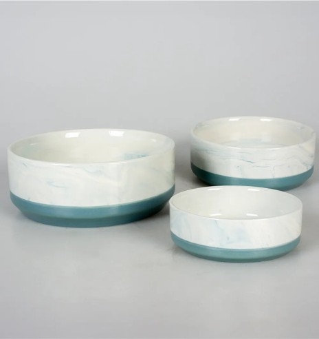 Koera söögikauss keraamiline Stone Cloudy Sky...