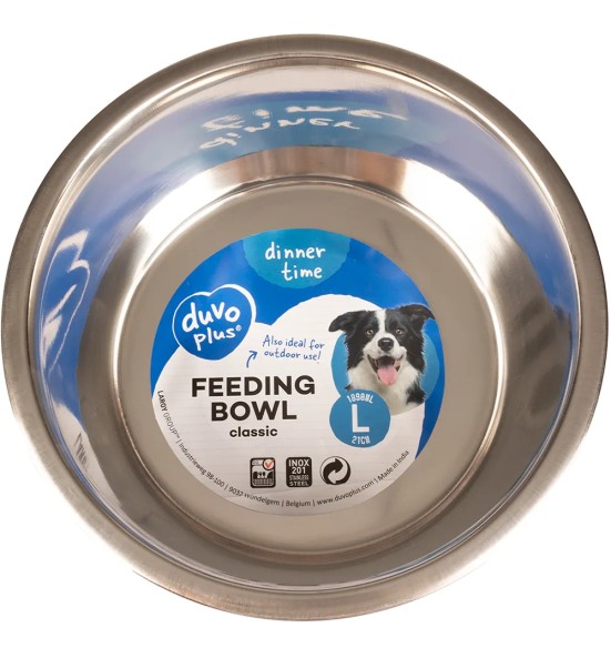 Koera kauss metallist roostevaba Classic Inox Duvoplus