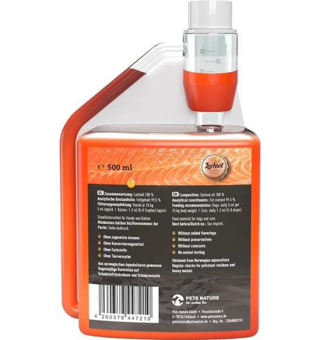 MАСЛО ЛОСОСЯ ДЛЯ СОБАК И КОШЕК - Pets Nature...