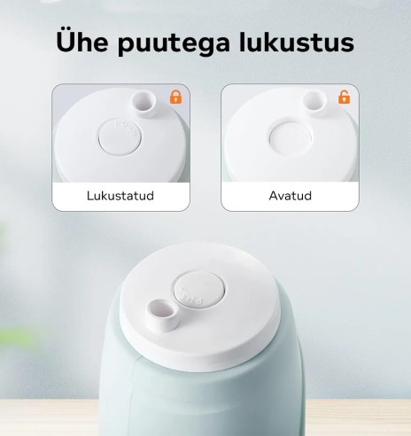 Koera joogipudel silikoonist kausiga, 438 ml...