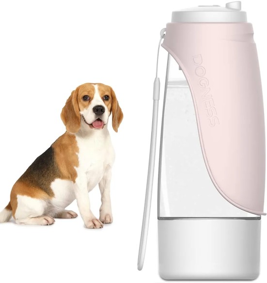 Koera joogipudel silikoonist kausiga, 438 ml (Dogness)