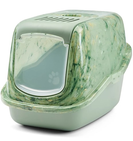 Кошачий туалет, зеленый Nestor Marble (Savic)