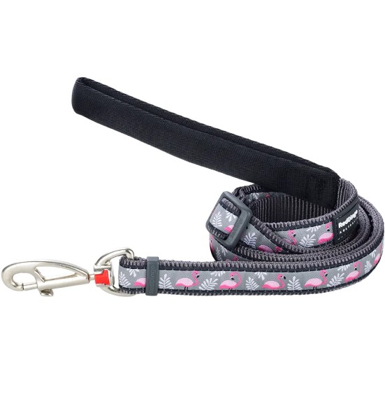 Koera jalutusrihm disainmustriga, 1.1–1.8 m, Flamingo Cool Grey (Red Dingo)