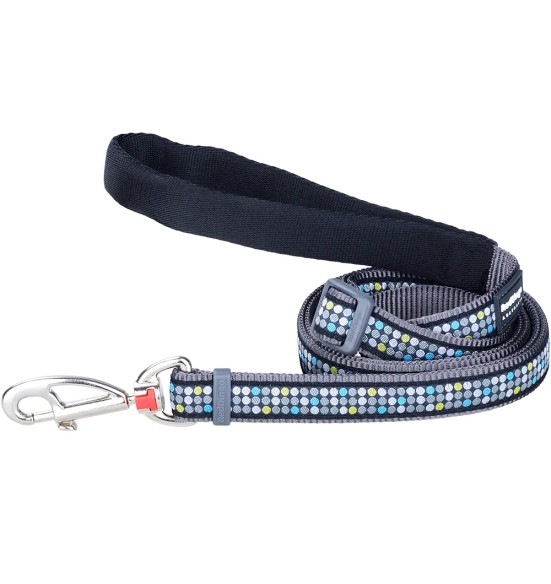 Поводок для собак с дизайнерским принтом Modern on Cool Grey (Red Dingo)