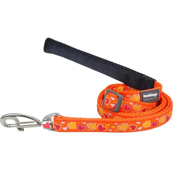 Jalutusrihm koerale, disainmustriga Breezy Love Orange (Red Dingo)