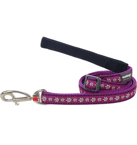 Поводок для собак с дизайнерским принтом Daisy Chain Purple (Red Dingo)