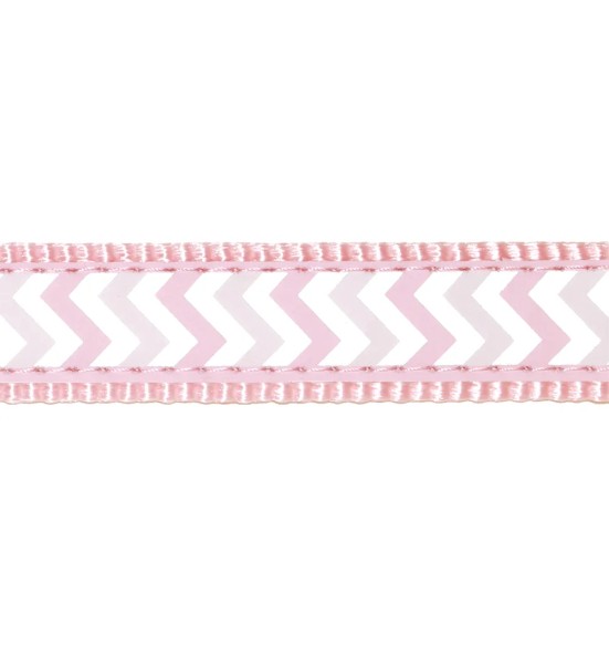 Jalutusrihm koerale, helkurmustriga Reflective Ziggy Pink (Red Dingo)